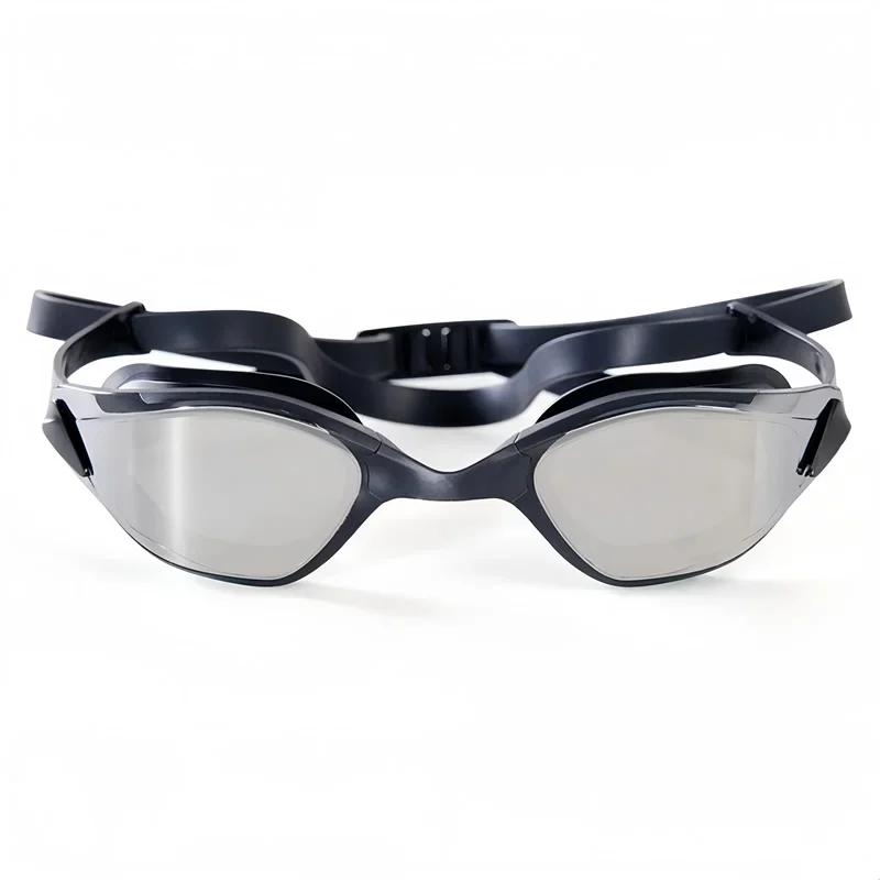 Profesyonel küçük çerçeveli yarış yüzme gözlüğü UV korumalı buğu önleyici sızdırmaz polarize özellikler dalışa uygun erkekler kadınlar gençler