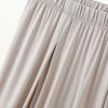 Yuke Silk Plus Size Pleated Wide-Leg Pants - Breathable, Casual, Thin, Versatile for Spring/Summer