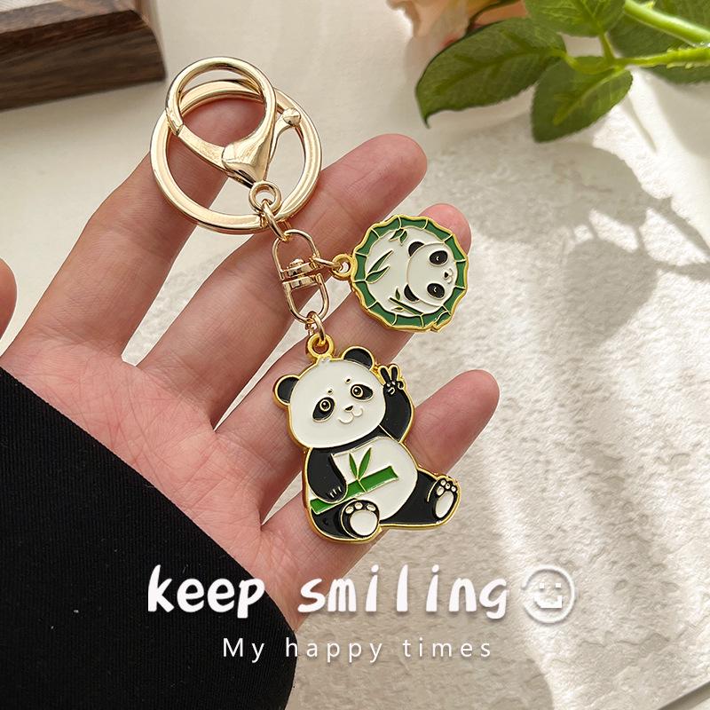 Panda Keychain: Chinese Style Cultural & Creative Cartoon Bag Pendant