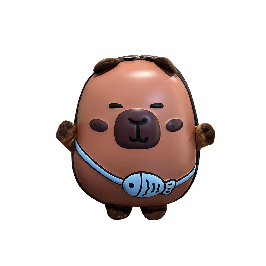 

Fish Capybara Small Animal Themed Backpack With Breathable Design Toddlers For Light Blue Fish
