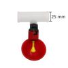 3 Pcs Poultry Drinking Cup 20mm Or 25mm Connector Plastic Automatic Chicken Hen Feeder Poultry Supplies