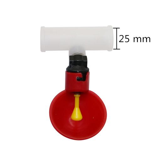 3 Pcs Poultry Drinking Cup 20mm Or 25mm Connector Plastic Automatic Chicken Hen Feeder Poultry Supplies