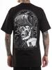 Sullen Men's Dead Man Short Sleeve Standard T-shirt Skull Poker Cards Tattoo Tee