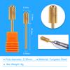 Tungsten Carbide Milling Cutter Nail Drill Bits For Electric Manicure Machine Pedicure Gold Silver Nails Files Accessories