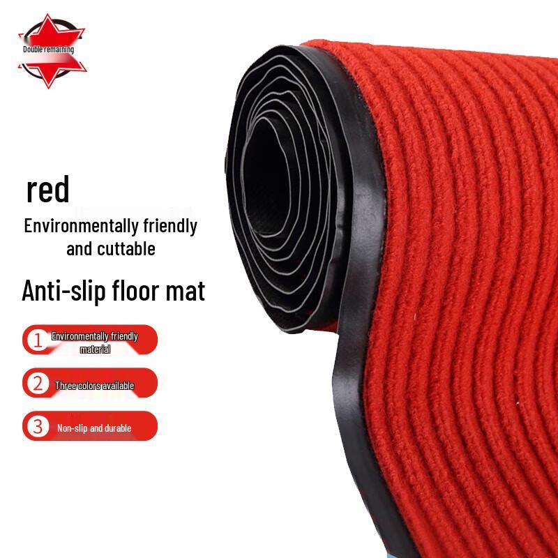 Double Stripe Anti-Slip Dirt-Resistant Floor Mat