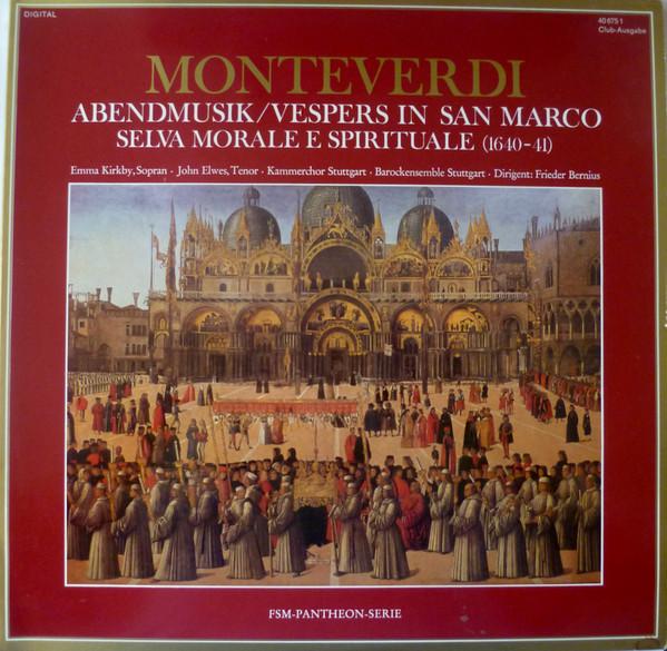 

LP Record CLAUDIO MONTEVERDI EMMA KIRKBY Abendmusik Vespers In San Marco FSM406751 FSM 1983 Germany Classical Used