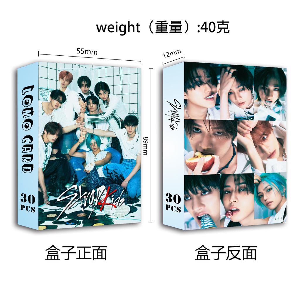 Skzoo Stray Kids In Stock Lomo Photo Cards 30 Pcs Double Sided Hd Laser Shiny Boxed Collectible Set Idol Fans Collection Gift