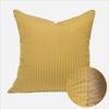 Yellow Wave Pattern Throw Pillow Cover - Modern Luxury for Sofa or Bed