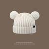 Hat Women's Autumn and Winter Wool Hat Stacking Hat Cold Hat Couple Baotou Hat Knitted Hat Spring and Autumn Confinement Hat Big Head Circumference