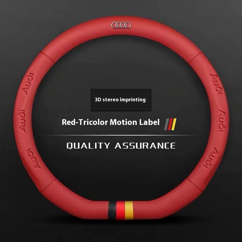 2026 Hot Car Steering Wheel Cover for Qaz1 ABT A1 A2 A3 A4 A5 A6 A7 A8 Q2 Q3 Q4 Q5 Q7 Q8 TT RS3 RS4 RS5 RS6 RS7 S3 S4 S5 S6 S7 S8 S Line