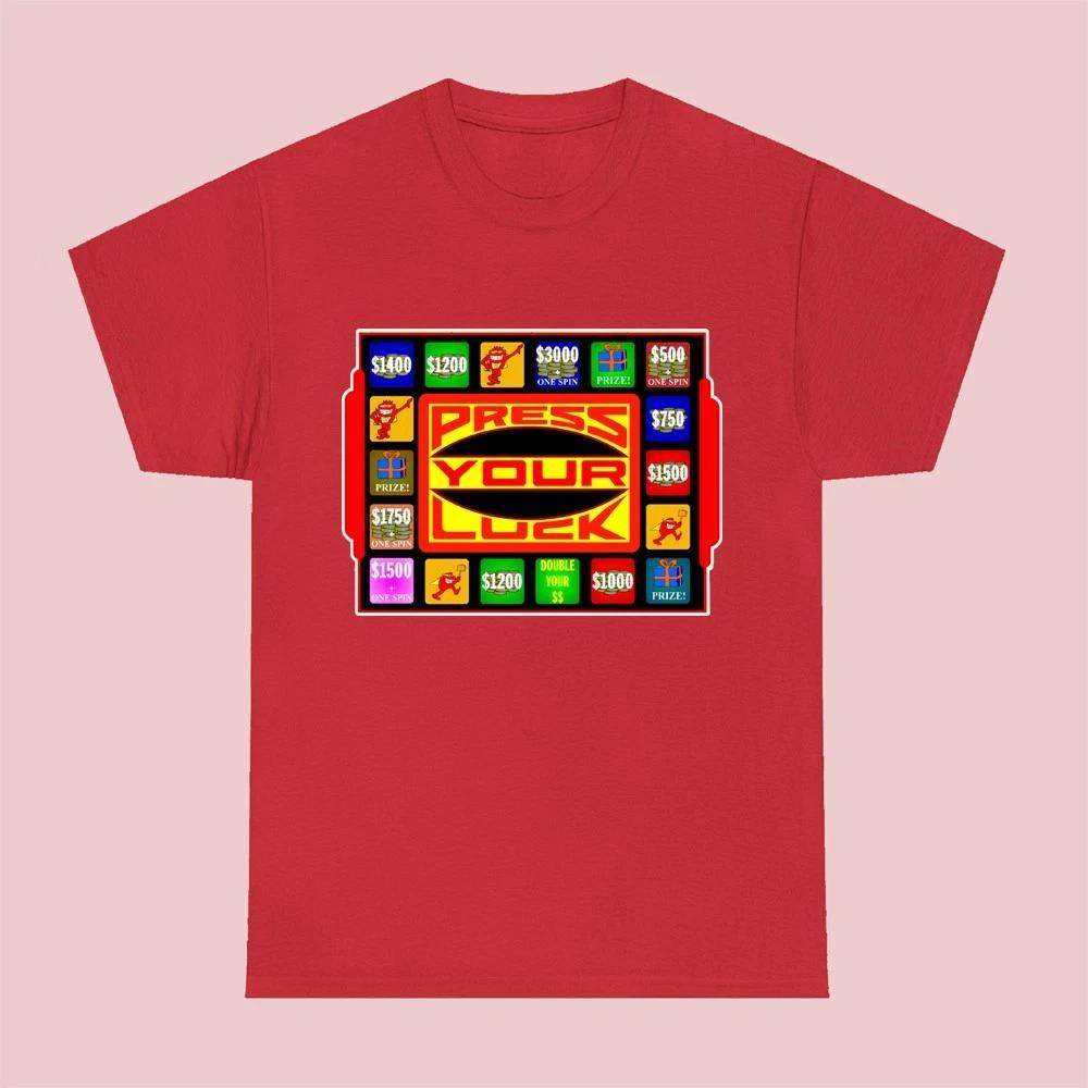 Press Your Luck Game Show Men s Red Size S-5XL XXL