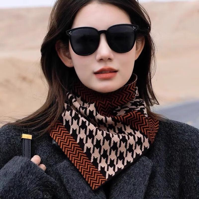 3 Pcs Autumn and Winter Triangle Versatile Fashion Neck Protection Windproof Warm Scarfs
