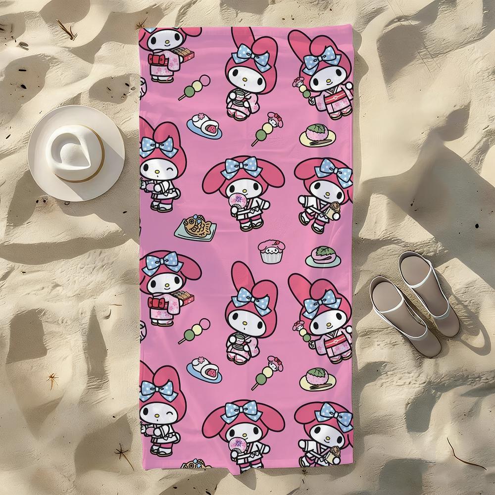 Lovely My M-Melody-S Towel For Swim Yoga Gym Quick Drying Soft and Skin-friendly Beach Towels All-Season