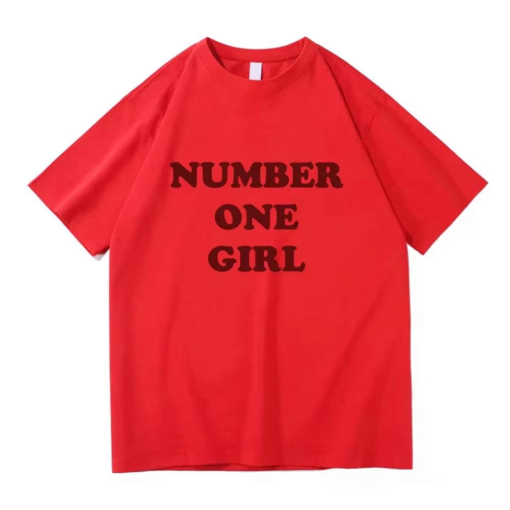 Rosé New Album Number One Girl Same T Shirt Menwomen Clothing Harajuku Tops Y2k High Quality Suitable For Both Men And Women