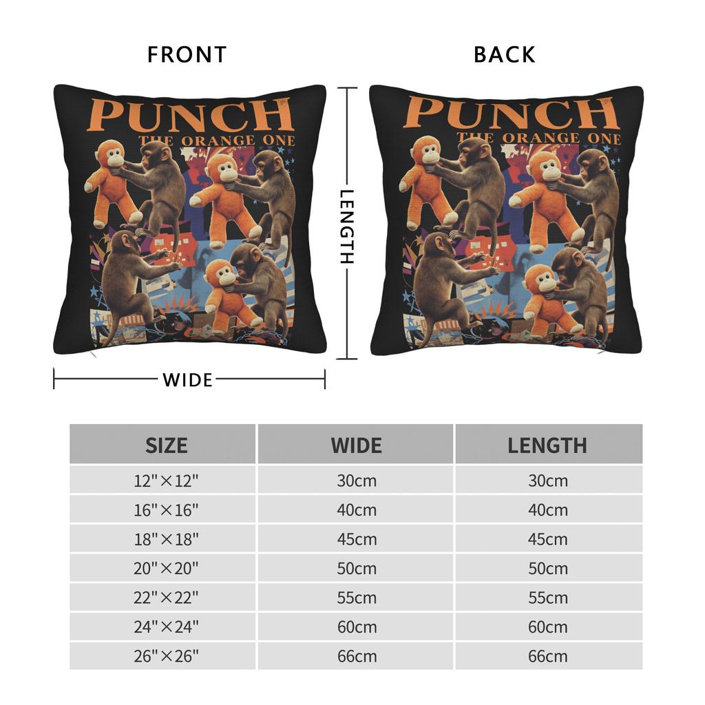 Team Monkey Baby Punch Pillow Case Soft Pillow Cover For Living Room Sofa Kawaii Pillowcases