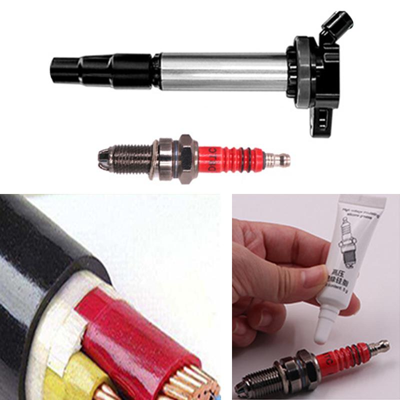 Silikonfett für Zündspulen, Zündkerzen, Hochspannungs-Isolierfett, Korrosionsbeständigkeit bei hohen und niedrigen Temperaturen