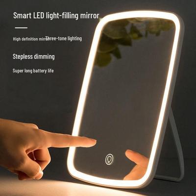 LED Makeup Mirror with Lights - Foldable, Portable Vanity Mirror for Students and Dorms