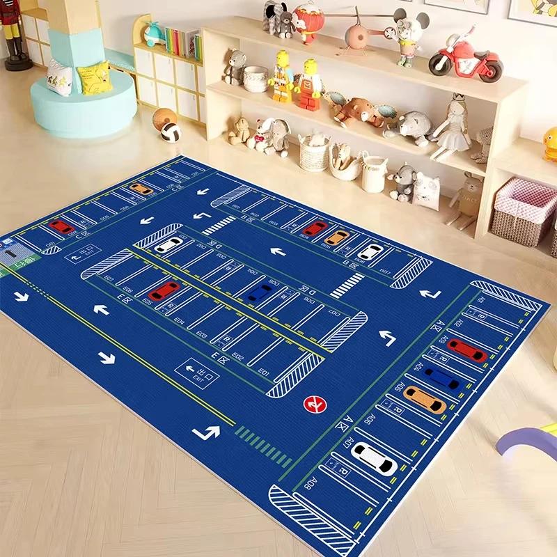 

Children s Room Cartoon Carpet Crawling Large Area Full Mat Living Room Bedroom Bed Blanket Home Decoration 60x90cm(23x35in)