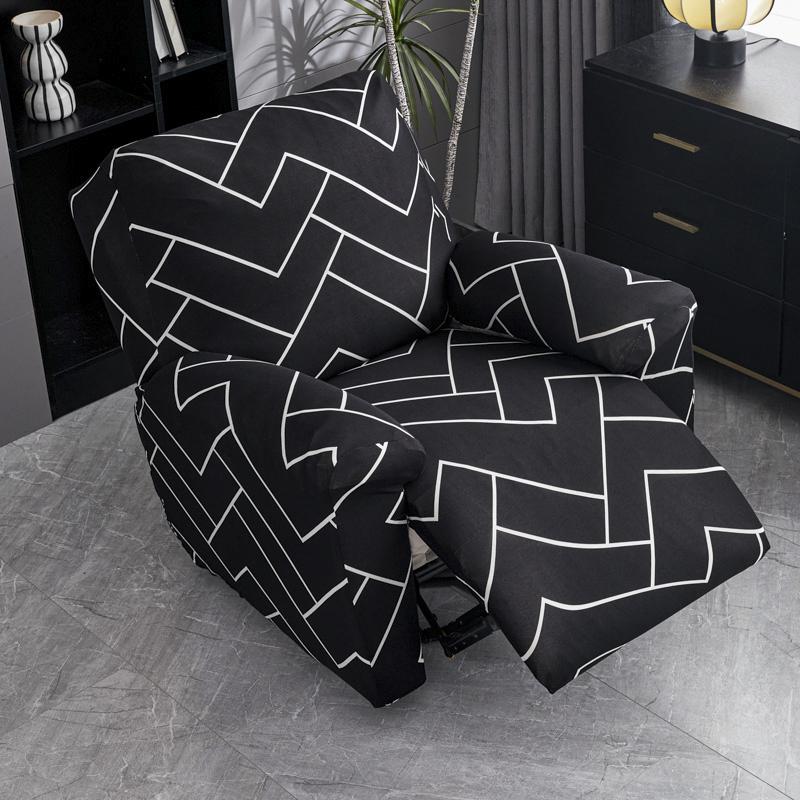 1 Seat Recliner Sofa Cover Non-slip Spandex Sofa Cover Chair Protector All-inclusive Single Seater Couch Slipcover Armchair Case
