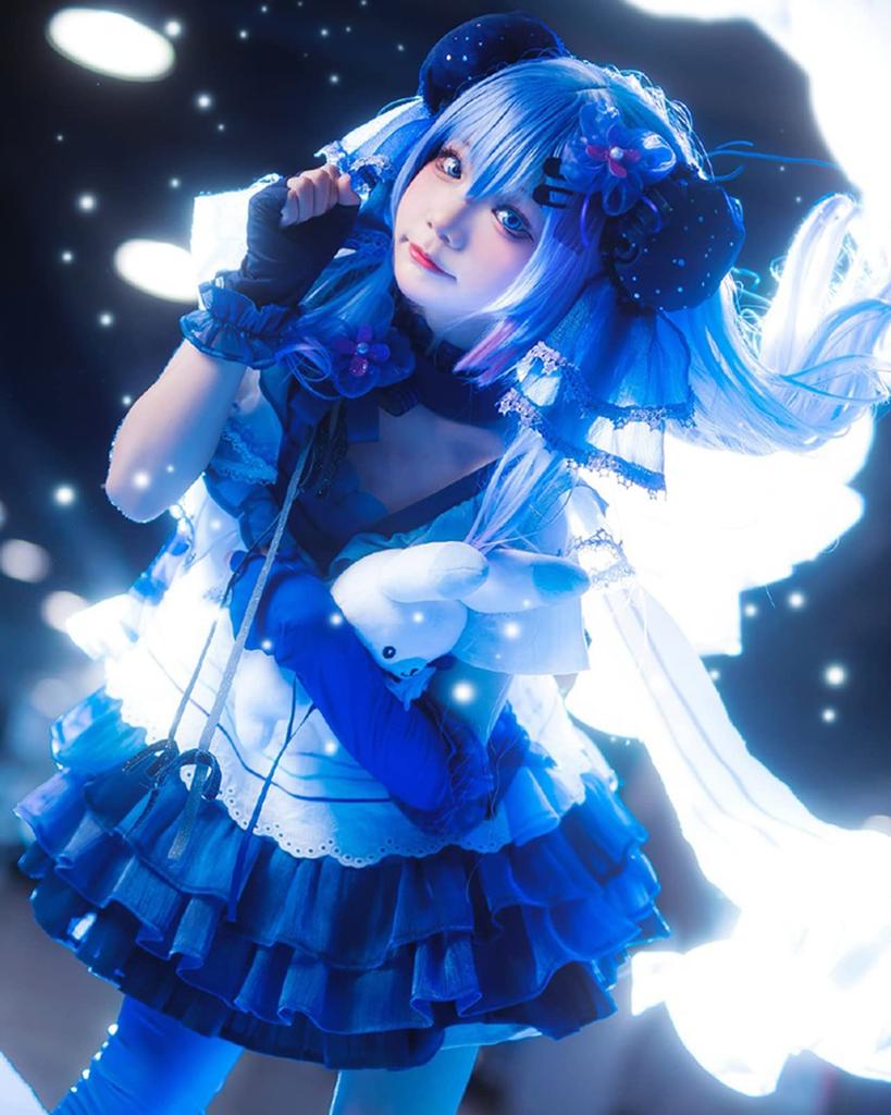 [Milky Time] Hatsune Miku Cosplay Dress, Vocaloid, Halloween, Women's, Purple, Blueberry