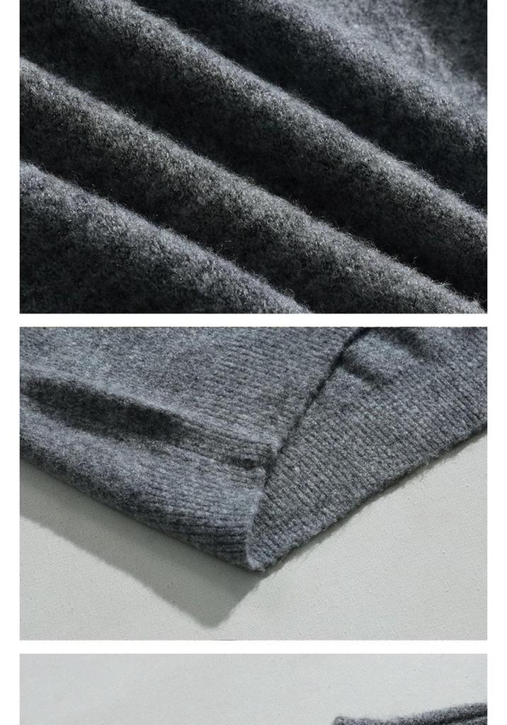 Maglione da uomo in mohair stile coreano autunnale: Maglione Trendy Girocollo Largo