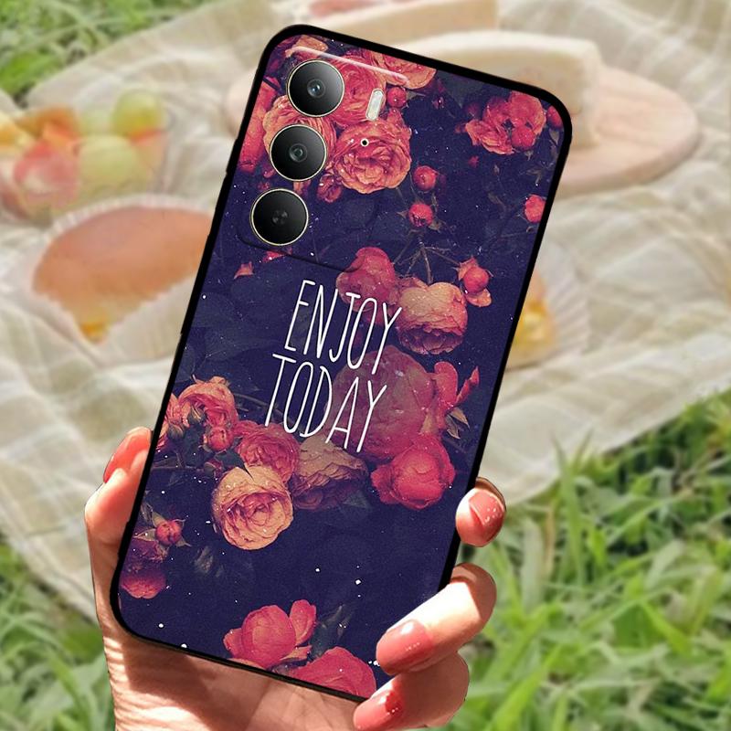 Hülle Für Realme C75 Stoßfestes TPU Silikon Handy Hülle Für Oppo Realme C75 4G Fundas Stoßstange Abdeckung Mode Weiche Schutzhülle