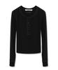 AVANDRESS Tilda Coverstitch Half Button Tee_5 Colors