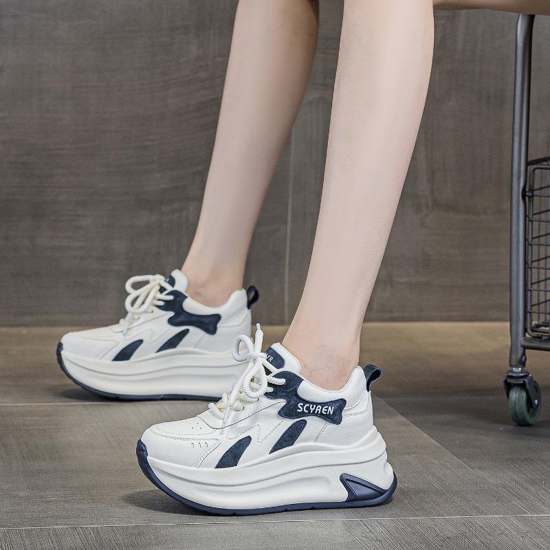 New Thick-soled Height-increasing Shoes, Casual, Fashionable and Versatile Sports Women's Shoes