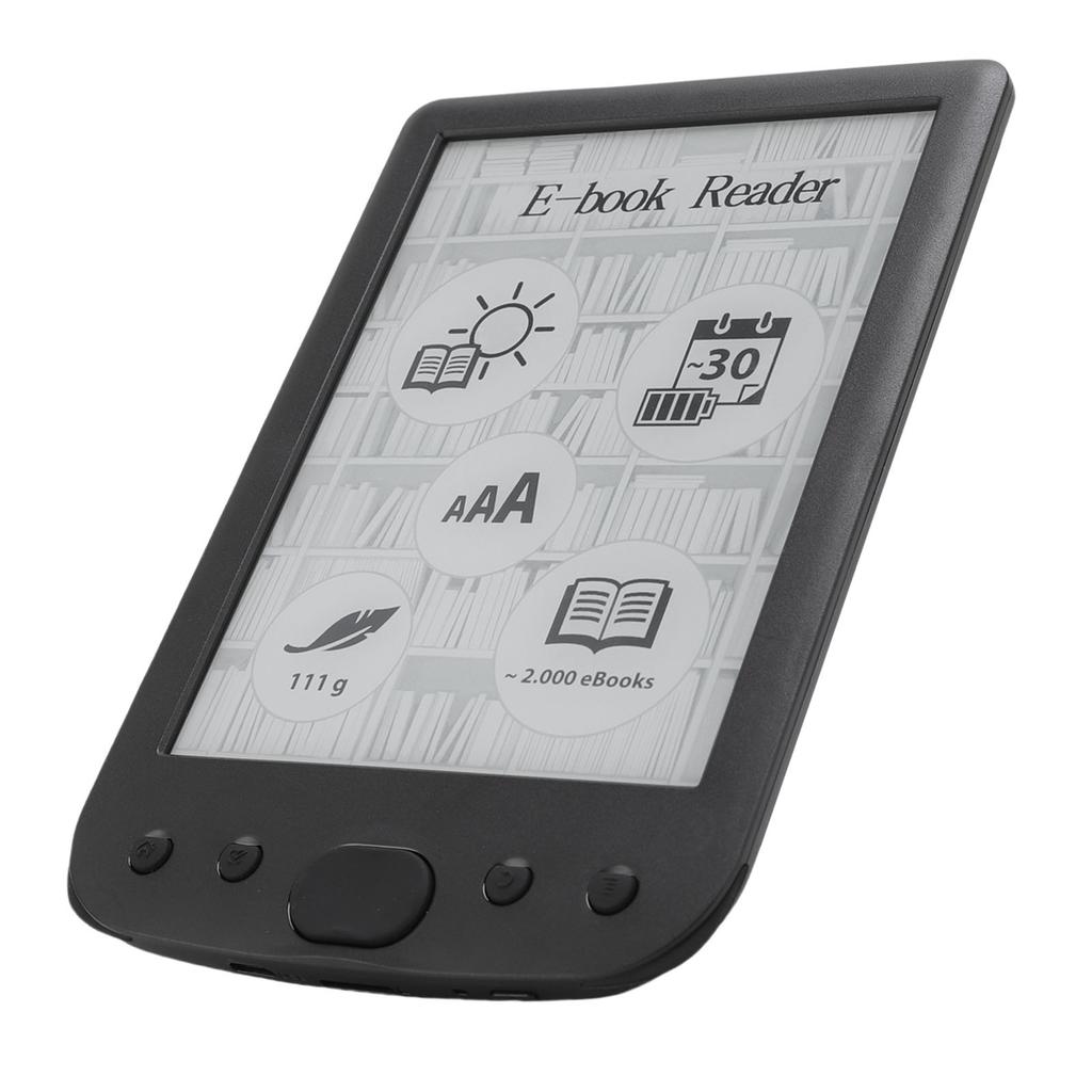 E Reader Eye Friendly 6 Inch 800x600 Touch Screen E Book Reader with Protective Case 2500mAh Battery Support Up To 32G