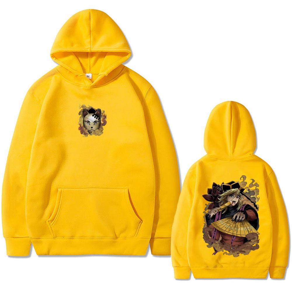 Anime Demon Slayer Douma Graphic Hoodie Men Women Cartoon Fashion Oversized Pullover Hoodies Male Casual Fleece Tracksuit