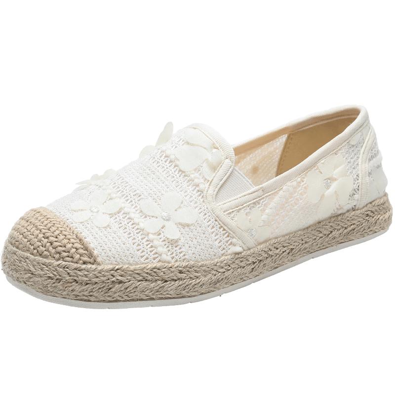 ZHR W113 Women s Casual Canvas Espadrille Flats 37