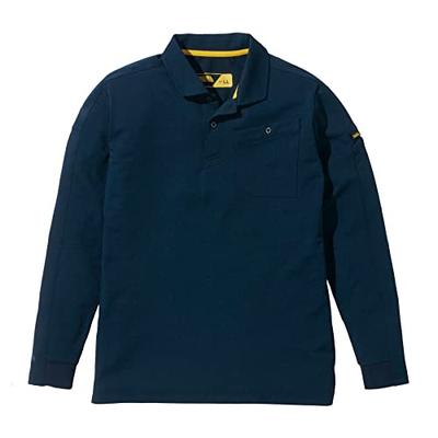 Musashino Uniform Toraichi Long Sleeve Polo Shirt, Lightweight, Sweat-Absorbent Polyester, UV Protection, Deodorizing Tape, Sweat-Wicking, Quick-Dryin