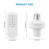 Wireless Remote Control E27 Light Socket Lamp Holder 20M Range For LED Bulbs Lamp Socket Wireless Light Switch Kit AC180-250V