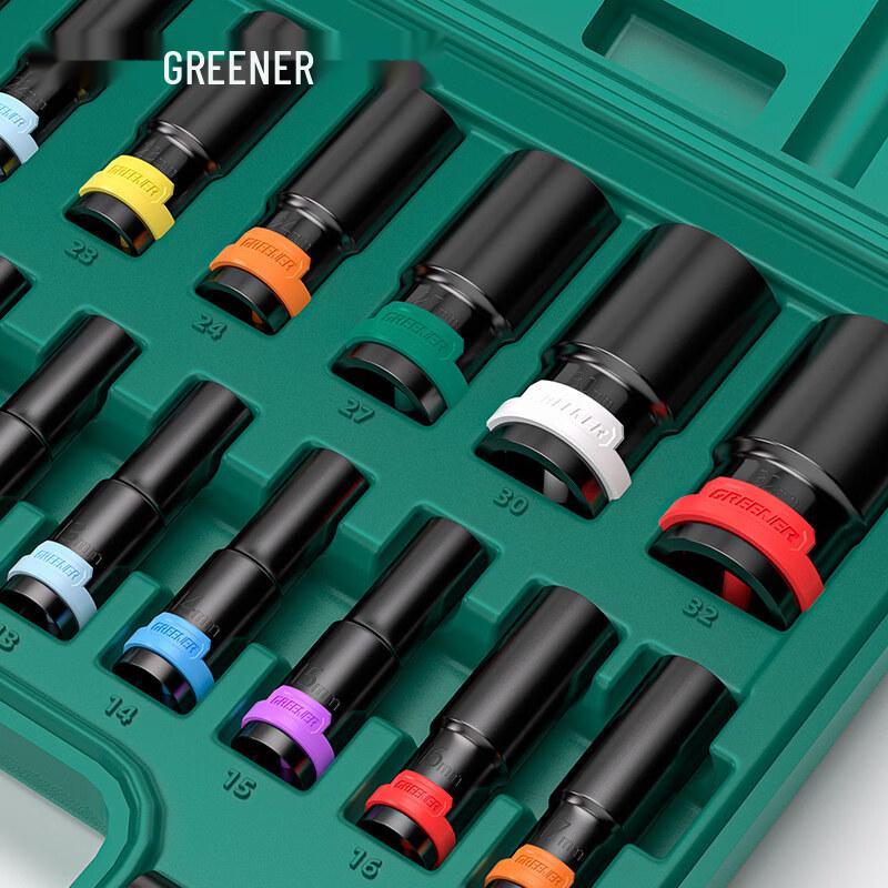 Green Forest 15-Piece Screw Extractor Socket Set
