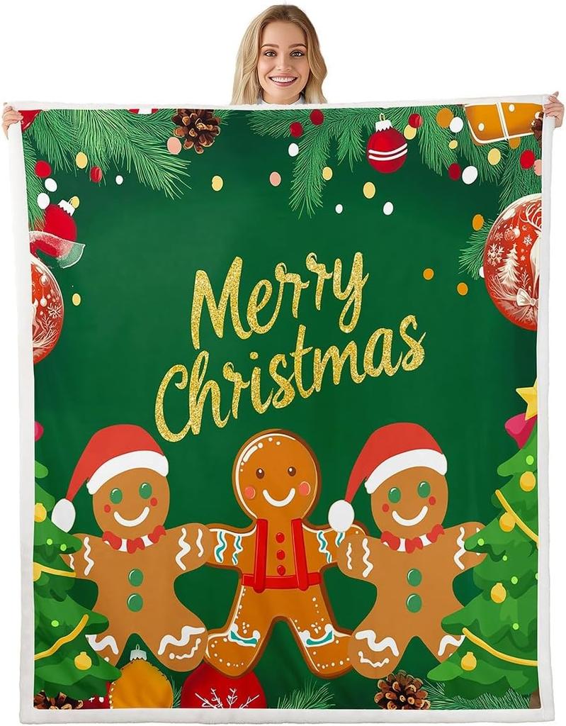 Pink Nutcracker Sherpa Throw Blanket for Couch Christmas Super Soft Cozy Fleece Xmas Cute Cartoon Blanket for Winter,Plush Throw