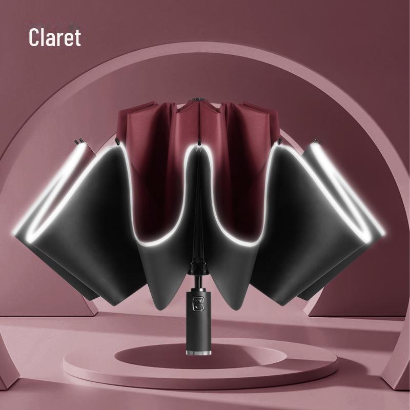 

Новый автоматический складной зонт со светоотражающими краями и логотипом