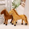 Simulation Pony Doll Plush Toy White Dragon Horse Black Horse Doll Doll Children Cognitive Model Toy