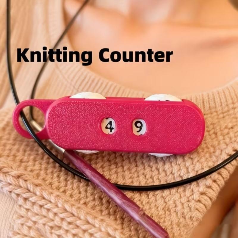 Knitting Row Counter With Ergonomic Rubber Grip Crafted From PET for Long Time Use