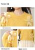 Soft 2026 Autumn Women's Round Neck Sweater with 3D Floral Design