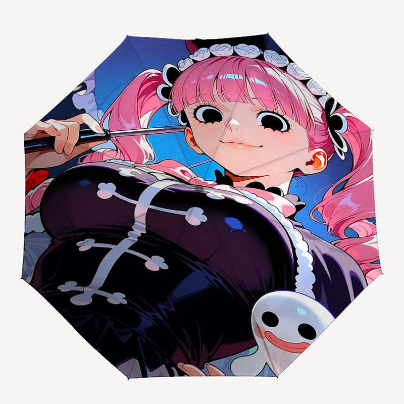 1pc Anime Character Outdoor Umbrella - Automatic Opening/Closing - Portable 3-Fold Design - 8 Bone Iron Frame - Festival Gift for Fans, Travelers