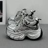 Dad Shoes Women's Small New Casual Sports Shoes Spring and Summer Breathable Mesh Super Fire Thick-soled Heightening Shoes