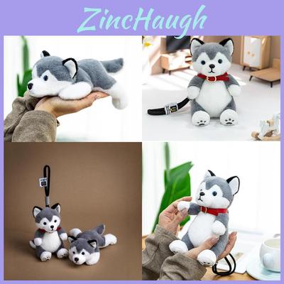 Llavero de Peluche de Husky con Relleno de Algodón Suave Para Niños y Coleccionistas