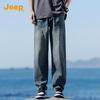 Jeep Men's 2025 Autumn Relaxed Straight-Leg Jeans