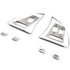 For Jaguar XF XJ 2010- aluminum alloy Black Button Stickers Car Accessories Interior AC Gear Switch Repair Decals