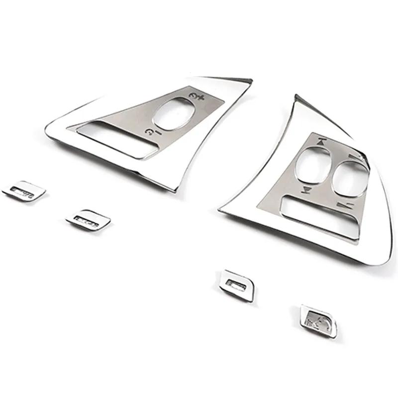 For Jaguar XF XJ 2010- aluminum alloy Black Button Stickers Car Accessories Interior AC Gear Switch Repair Decals