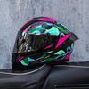 Imitation Street Car Helmet Men's Motorcycle 3C Electric Vehicle Full Helmet Autumn and Winter Knight Double Mirror Riding