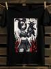 Gothic Black Goat & Red Satanism Graphic T-Shirt