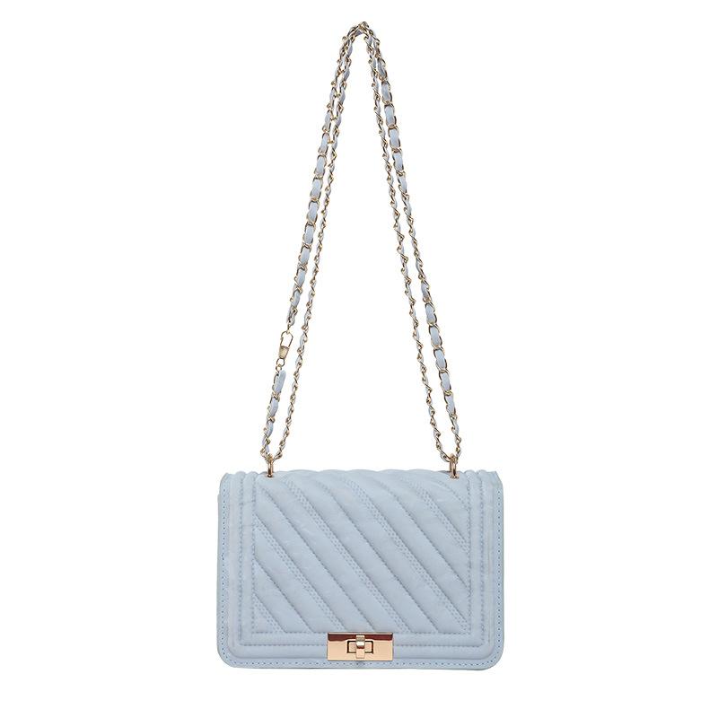 

Весна новый темпераментный модный дизайн сумка через плечо мессенджер трендовая большая вместимость замок подмышечная маленькая квадратная сумка синий