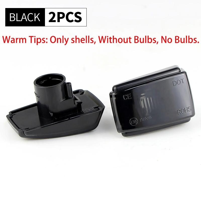 

2PCS No Bulb For Volvo 240 260 262 740 760 780 850 940 960 C70 V40 V70 V90 S40 S70 Smked/Clear Lens Side Marker Light Cover