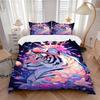 3pcs Tiger Crown Duvet Cover Set, Cover For Bedroom Guest Room (1 Duvet Cover + 2 Pillowcase, Without Quilt),  Yy250922183